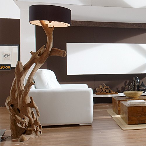 Standlampe Teak Wurzelholz RIAZ XL 200cm | Stehlampe Holz Treibholz groß